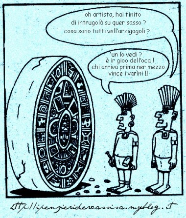 maya,profezia,previsioni,2012,gioco dell'oca,fine del mondo, vignetta,cassisa